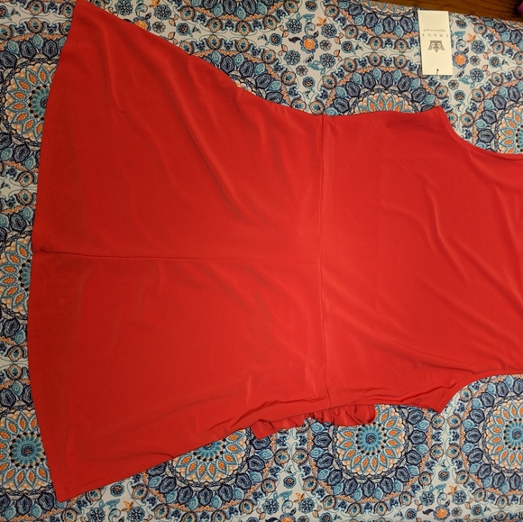 Chaus red/coral top sleeveless top - Picture 2 of 5